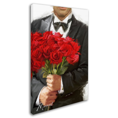 Armand 'Red Roses' Print on Canvas