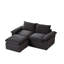 Canapé modulaire Cloud avec revêtement en velours côtelé pour les espaces de vie contemporains et les environnements de bureau - Solution d'assise polyvalente offrant un confort de qualité supérieure-1186576144
