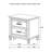 Nightstand With 2 Drawers And Pull-Out Service Tray, Bed Side Table