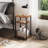 Small End Table Set Of 2, Narrow Side Table With 3-Tier Shelves-1653944239