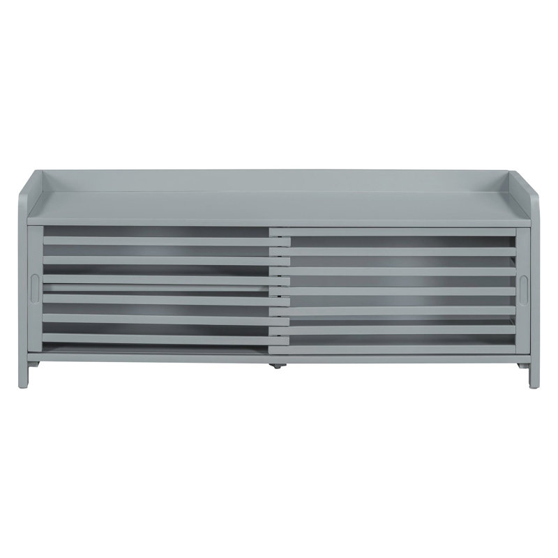 Banc de rangement Toza, Gris