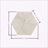 Hexagon Marble tile, White marble, natural marble, for wall, OL textured finished, 3D fluted marble, natural stone, 1 box 12 pcs