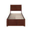Lit plateforme en bois massif avec repose-pieds et tiroirs sous le lit Fitzsimmons-1130799579-1130799583