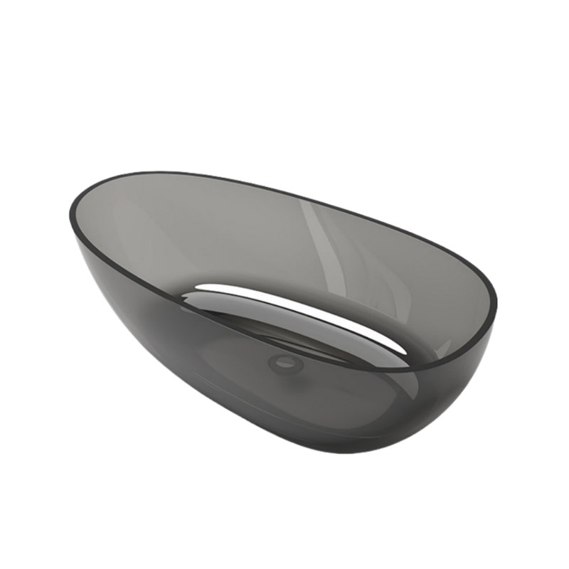 59.06'' W 21.26'' H Tub & Shower Kit, Black