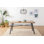 Modern Industrial Dining Table with Metal Legs, Natural Finish, 63.0 x 29.5 x 29.5 inches | 100% Melamine Coated Chipboard | Sturdy Design, Supports Up to 22 lbs | Perfect for Stylish Dining Rooms & Kitchens