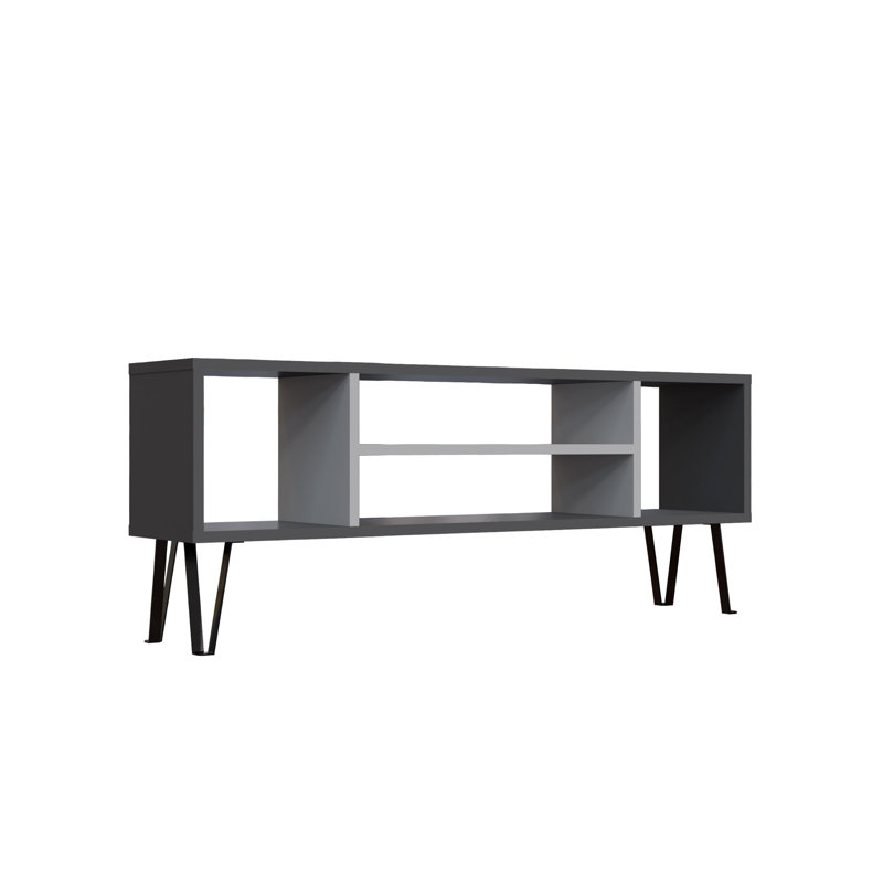 Chayston TV Stand for TVs up to 50", Anthracite/White