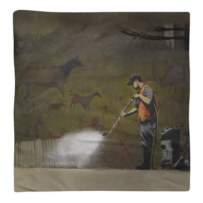 Banksy Graffiti No Pattern Square Napkin