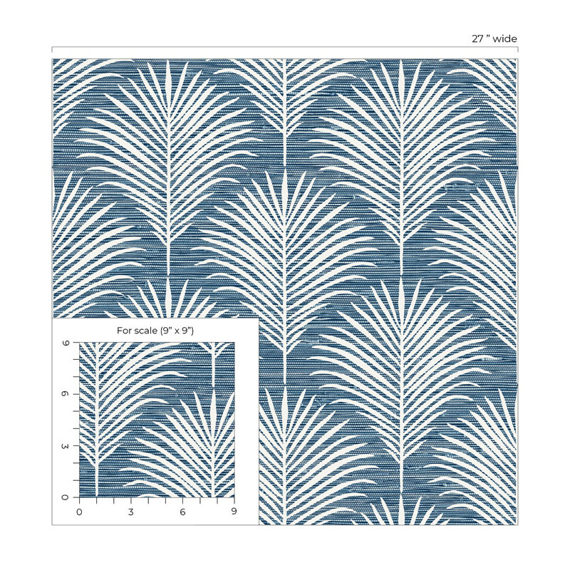 Beacham Peel & Stick Geometric Roll, Blue