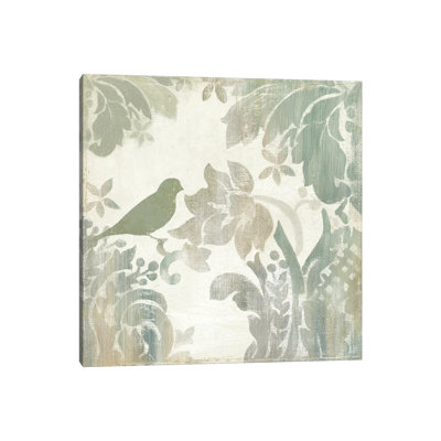 Damask Bird I by Asia Jensen - Wrapped Canvas Painting