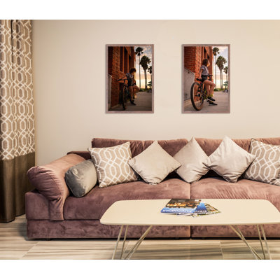 Cadre photo Niambh Latitude Run 11 X 14, cadre pour affiche en bois noir avec passe-partout 8 X 10 et plateau de table avec drap en plexi (un paquet)