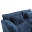 Luxueux canapé en chenille avec siège double surdimensionné et accoudoirs amovibles pour un confort et un style ultimes