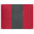 Rouge / gris acier / rouge