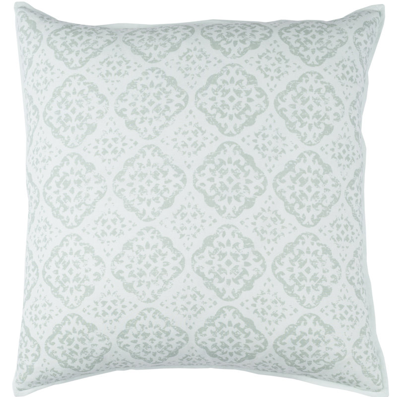 Geometric Linen Pillow Cover, Brown, 20" H x 20" W x 4" D