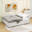 Lit de jour rembourré 2 tiroirs Tayson-775471828