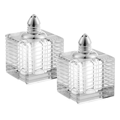 Ensemble salière et poivre Badash Crystal Badstripes