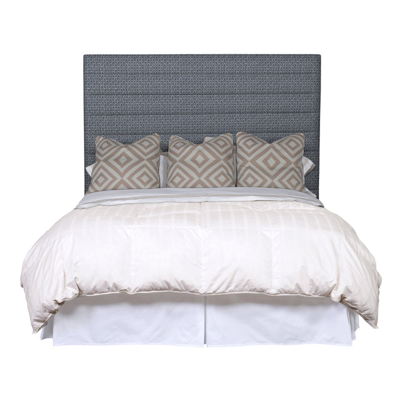 Kelsey King Upholstered Panel Headboard, Perigold Rise Indigo