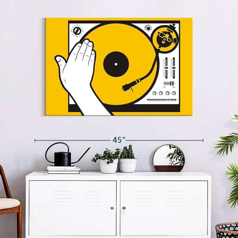 Abarca DJ Vinyl Scratch, 26" H x 39" W