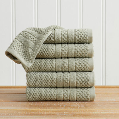 Ensemble de serviettes 100% coton à carreaux