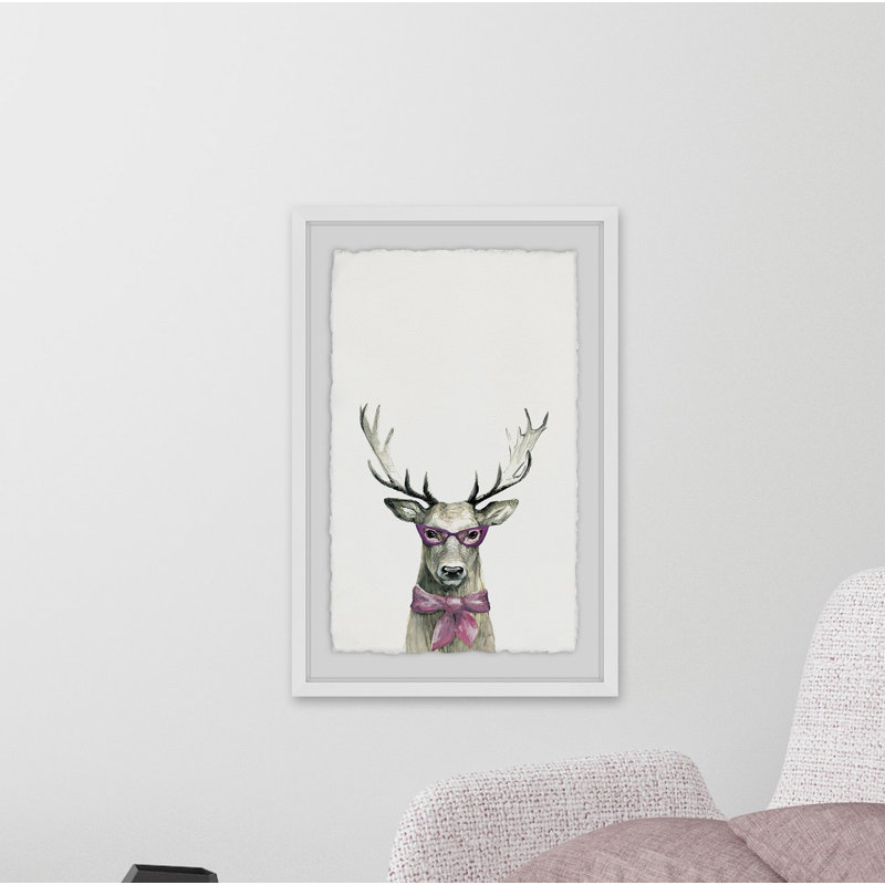 Woodland Framed Art, 46cm H x 30cm W, White Framed