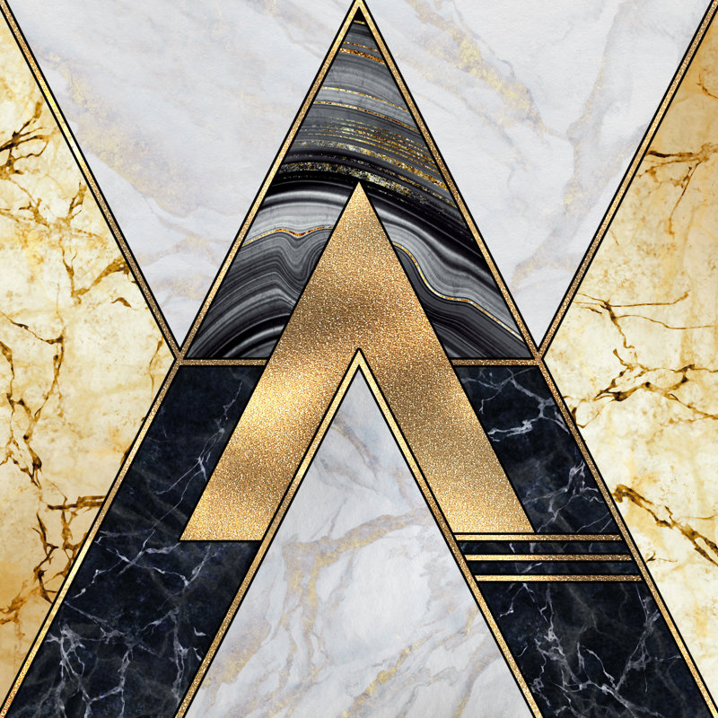 Modern Mosaic Inlay by Wacomka - Wrapped Canvas Print, 51cm H x 51cm W x 3.8cm D