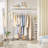 Amelah 17.9'' Metal Rolling Clothing Rack