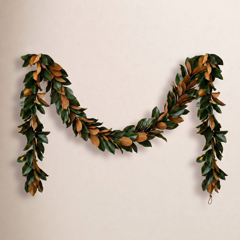 ARTIFICIAL MAGNOLIA LEAF GARLAND - 72"
