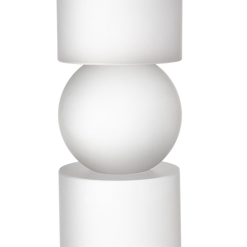 Petit bougeoir en verre Accent Palisade, H 7,1 po x l 3,1 po x P 3,1 po