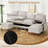 140” Comfy Cloud Couch U Shaped Sectional Sofa with Two Ottomans-1597467563