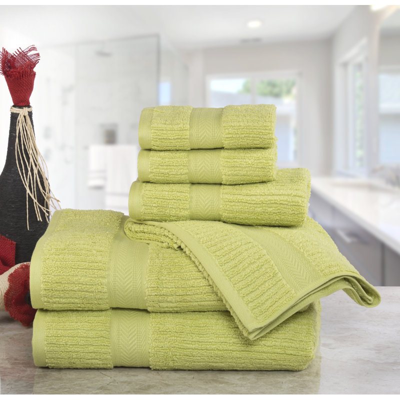 Huggins Cotton Midweight Ribbed Mulit-Size Set, Celery Green