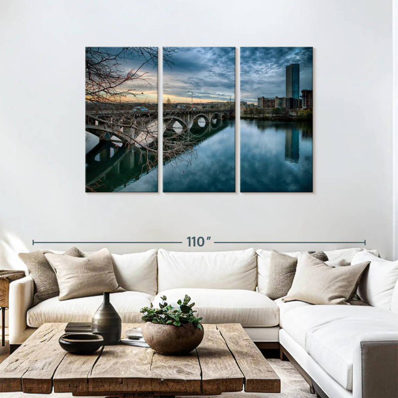 Lilie Lamar Boulevard Bridge, 48" H x 74" W