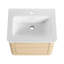 Meuble-lavabo mural 24 po avec lavabo en céramique blanche et porte à fermeture douce, emballage KD, contreplaqué, chêne blanc américain-1891453440-1891453446