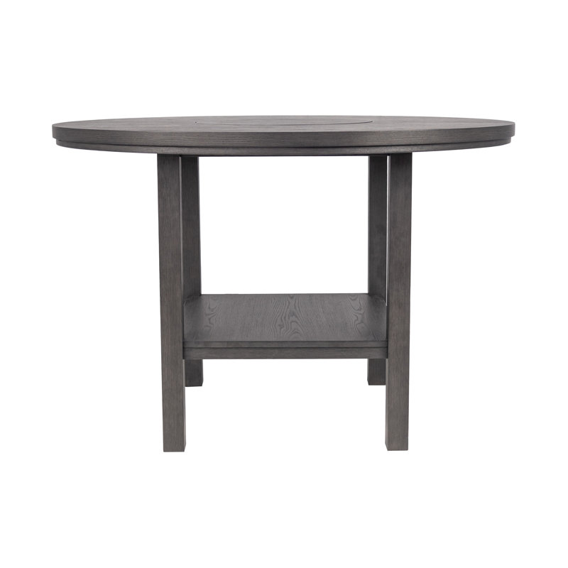 54.4" W COUNTER HEIGHT TABLE, CHARCOAL BLACK