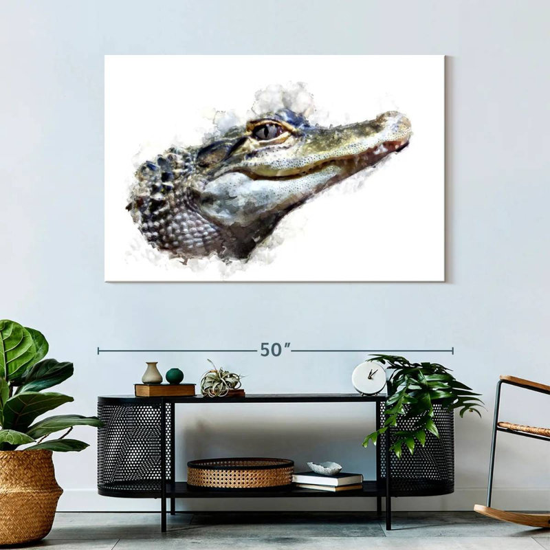 Crowle Crocodile Head, 32" H x 48" W