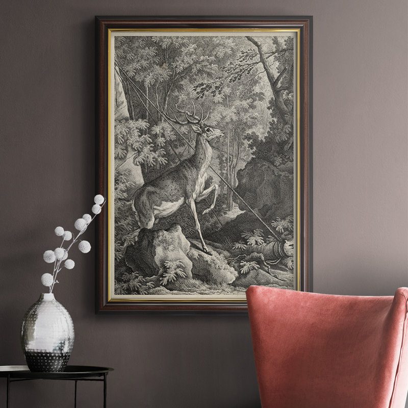 Woodland Deer VII - Peinture sur toile encadrée, H 27 po x l 18 po x P 2,5 po