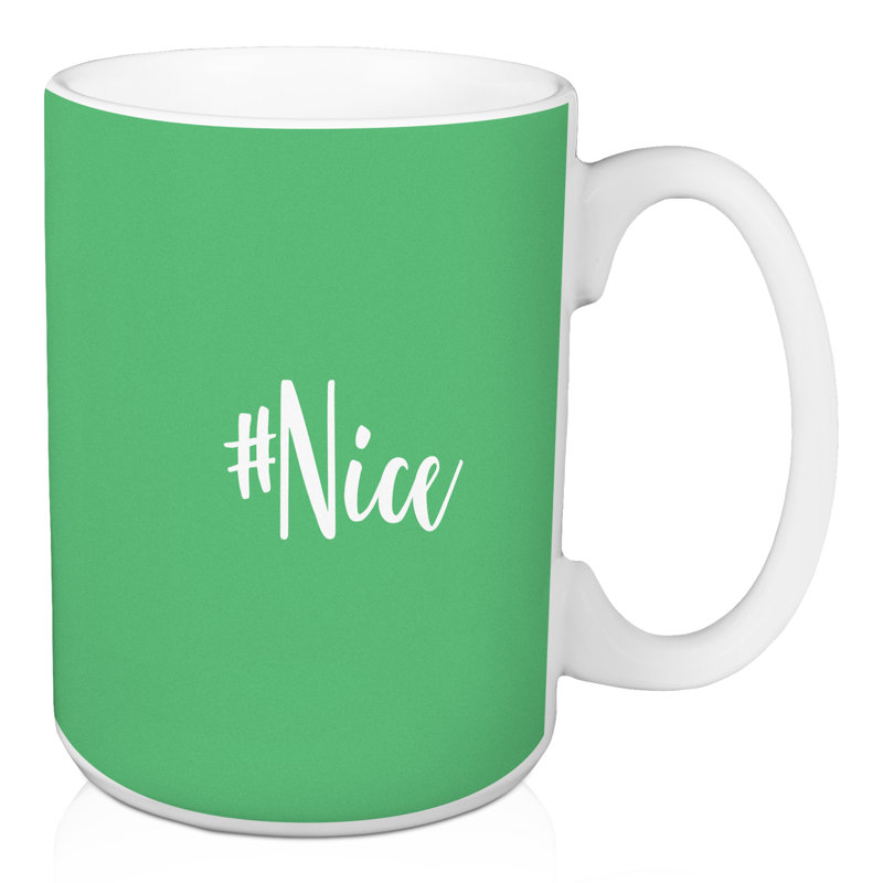 Grande tasse à café #nice Hardison, Vert clair