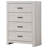 Geary Coastal White Rectangular 4-Drawer Chest-1793845431