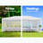 30 Ft. W x 10 Ft. D Metal Vault Gazebo