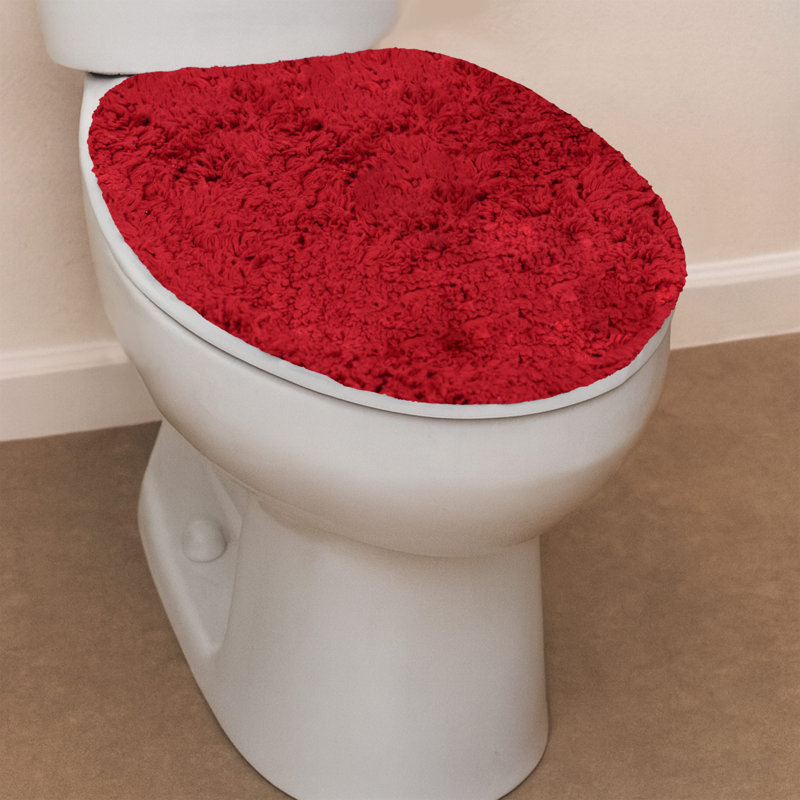 Couvercle de siège de toilette Anyla Waterford 18 po x 18 po, Rouge