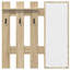 Wall-Mounted Coat Rack With Mirror 100 X 10 X 100 Cm-1447903628