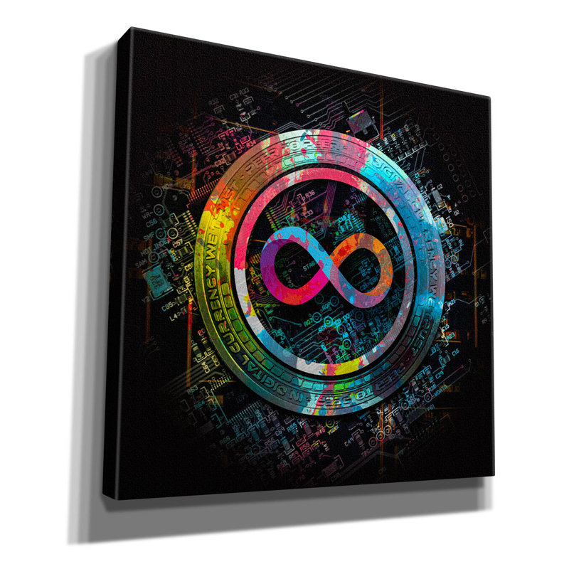 «Epic Graffiti 'Icp Crypto Power par Epic Portfolio» par Valentyn Artemenko, H 12 po x l 12 po x P 0,75 po