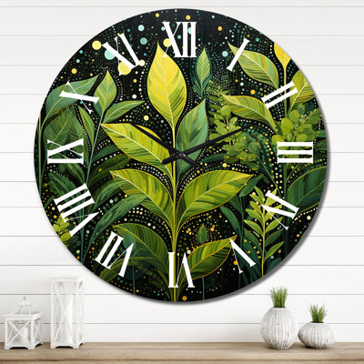 Chareese - Horloge murale florale