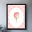 Art mural aquarelle noire encadrée de roses, style aquarelle-775716943