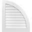 Quarter Round Top Right Surface Mount Signature Urethane Non-Functional Gable Vent, Primed Tan-113361089