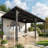 Hardtop Gazebo With Galvanized Steel Sloping Roof-124065813