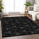 Premium Machine Washable Prisco Black Rug
