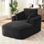 Chaise longue surdimensionnée en velours côtelé d'intérieur
