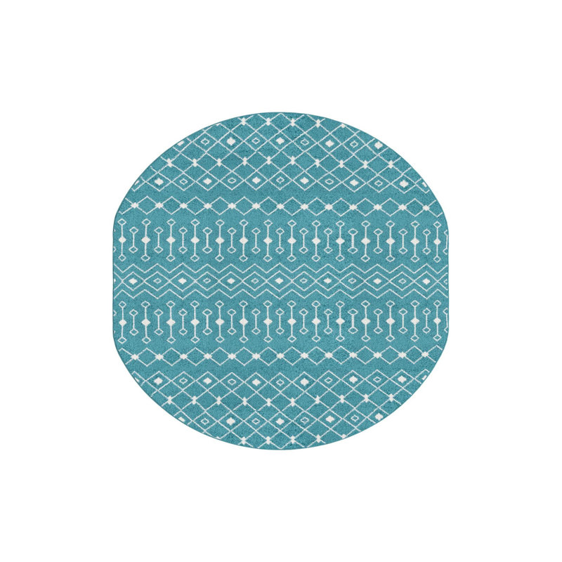 Somerville Geometric Indoor Rug, Oval 5'3" x 8'