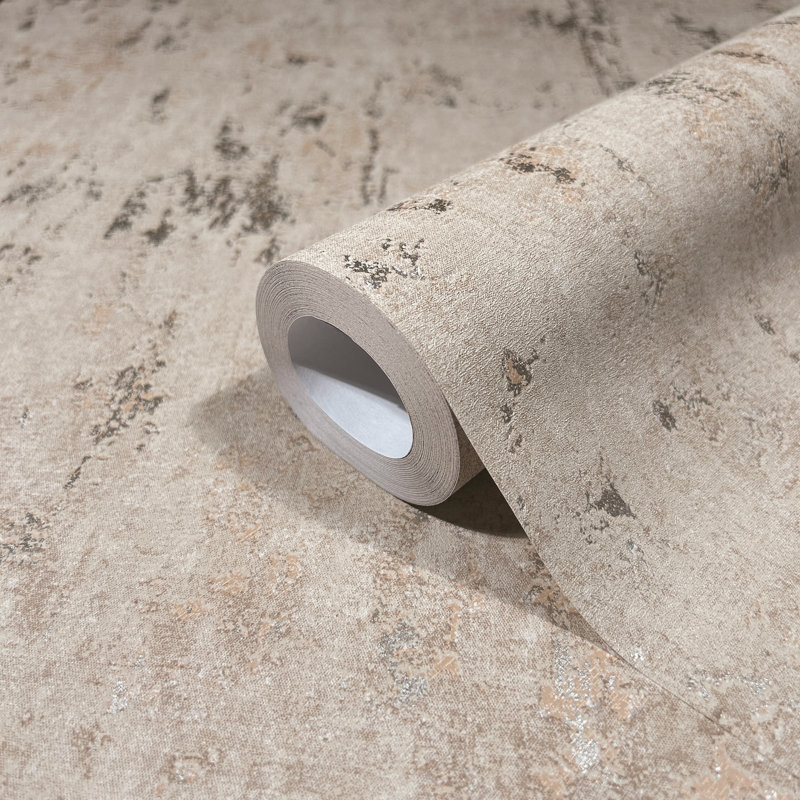 City Romance Industrial Wallpaper, Beige Orange
