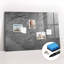 Magnetic Memo Board Whiteboard - 90 x 60 cm - With Marker and Magnets - Volcanic rock-1378109123