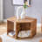 Hexagonal MDF coffee table, characteristic pattern stickers-169381591